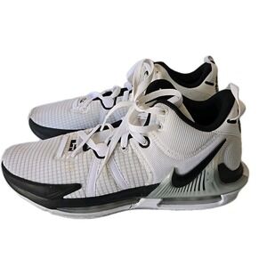 Nike LeBron Witness 7 TB Basketball Shoes White Black DZ3299-100 Mens Size 10.5